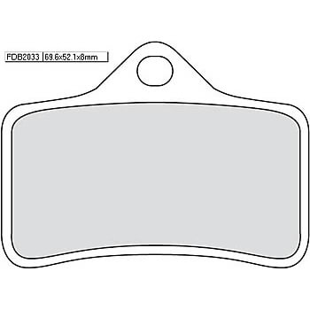 FERODO Brake lining FDB 2033 P