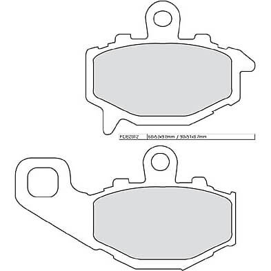 FERODO Brake lining FDB 2012 Platinum