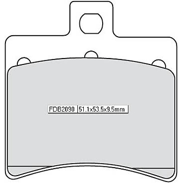 FERODO Brake lining FDB 2090 P