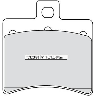 FERODO Тормозная подкладка FDB 2090 P