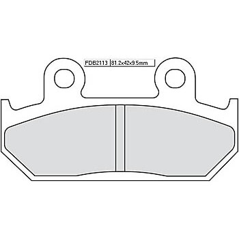 FERODO Brake lining FDB 2113 Platinum