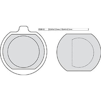FERODO Brake lining FDB 132 Platinum