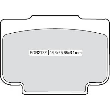 FERODO Brake lining FDB 2122 Platinum