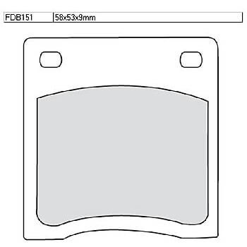 FERODO Brake lining FDB 151 Platinum
