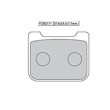 FERODO Тормозная подкладка FDB 2171 Платина