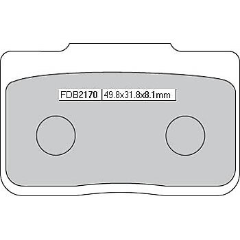 FERODO Brake lining FDB 2170 Platinum
