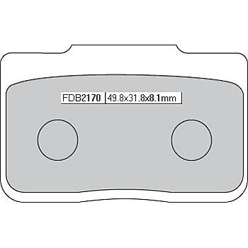 FERODO Тормозная подкладка FDB 2170 Платина