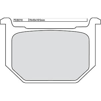 FERODO Brake lining FDB 218 Platinum