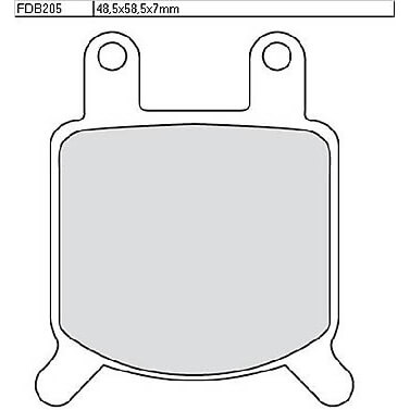 FERODO Brake pad FDB 205 Platinum