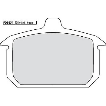 FERODO Brake lining FDB 335 Platinum