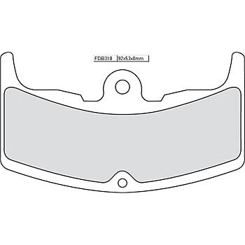 FERODO Brake pad FDB 310 Platinum