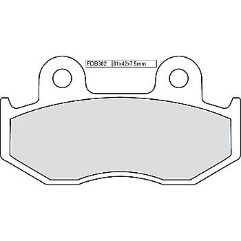 FERODO Brake lining FDB 382 Platinum
