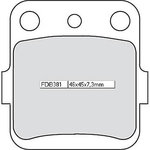 FERODO Тормозная подкладка FDB 381 Платина