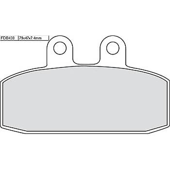 FERODO Brake lining FDB 438 Platinum