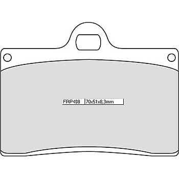 FERODO Brake pad FRP 408 Platinum