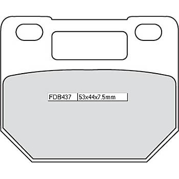 FERODO Brake lining FDB 437 Platinum