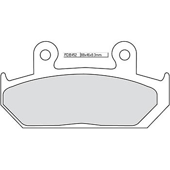 FERODO Brake lining FDB 452 Platinum