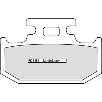 FERODO Brake lining FDB 659 Platinum