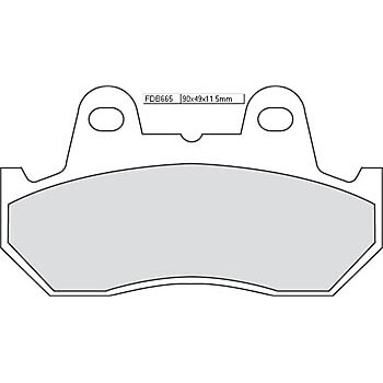 FERODO Brake pad FDB 665 Platinum