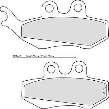 FERODO Brake pad FDB 677 Platinum
