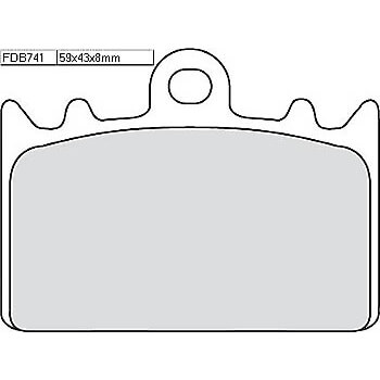FERODO Brake lining FDB 741 Platinum
