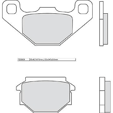 FERODO Brake lining FDB 828 Platinum