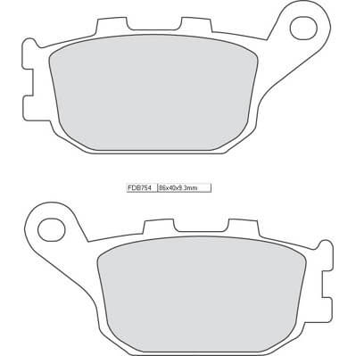 FERODO Brake lining FDB 754 Platinum
