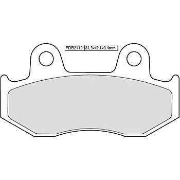 FERODO Brake lining FDB 2119 Platinum