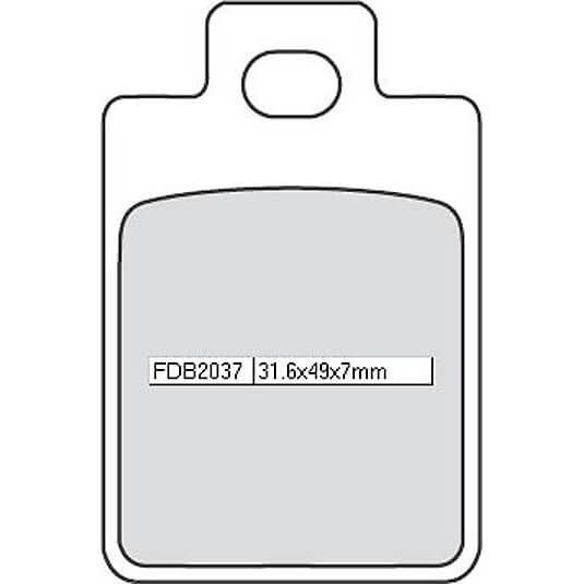 FERODO Brake lining FDB 2037 AG