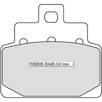 FERODO Brake lining FDB 2095 AG