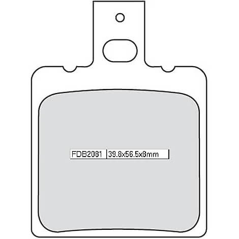 FERODO Brake lining FDB 2081 AG