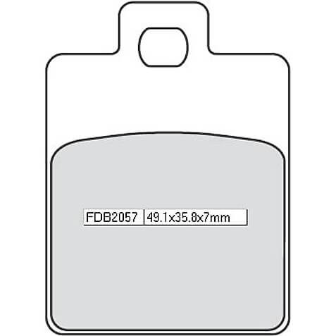FERODO Brake lining FDB 2057 AG