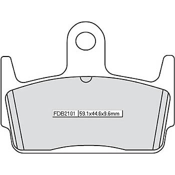 FERODO Brake lining FDB 2101 AG