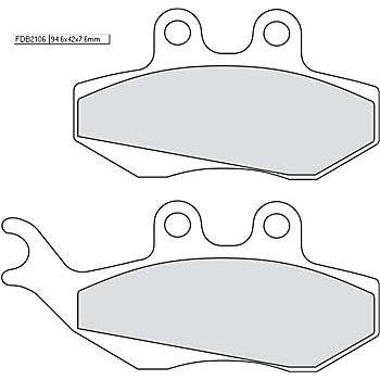 FERODO Brake lining FDB 2106 AG