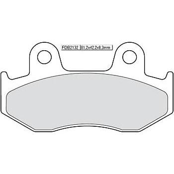 FERODO Brake lining FDB 2132 AG