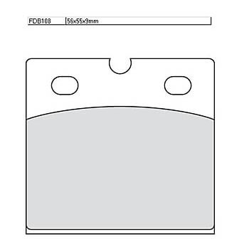 FERODO Brake lining FDB 108 EF