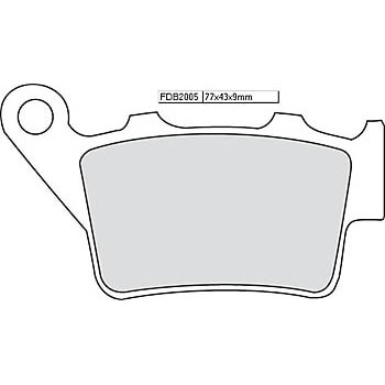 FERODO Brake lining FDB 2005 EF