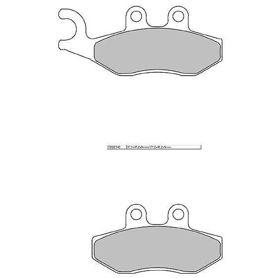 FERODO Brake lining FDB 2142 AG