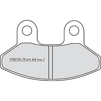 FERODO Brake lining FDB 2108 EF