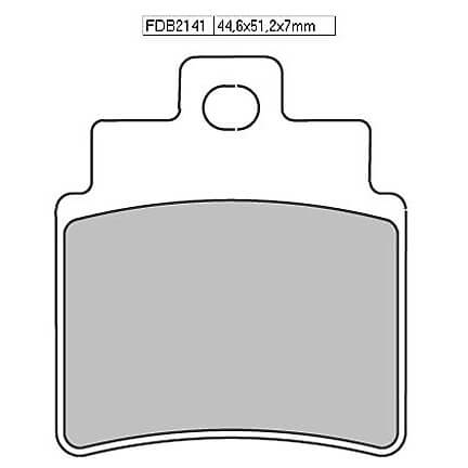 FERODO Brake lining FDB 2141 EF