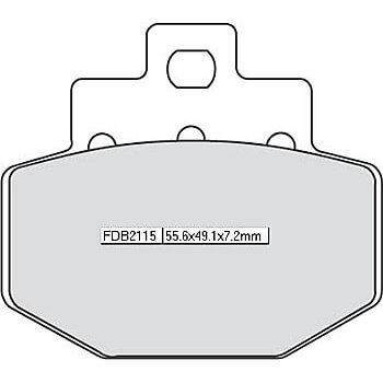 FERODO Brake lining FDB 2115 EF