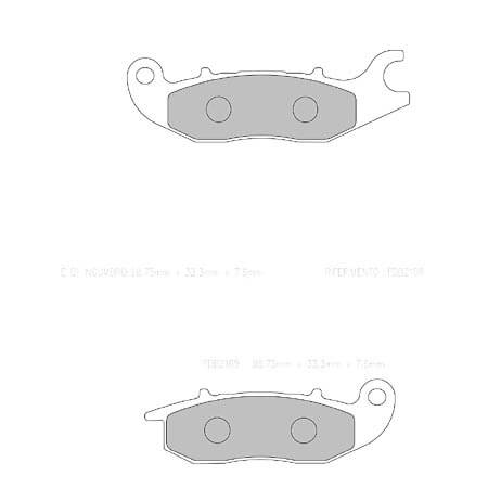 FERODO Brake lining FDB 2169 EF