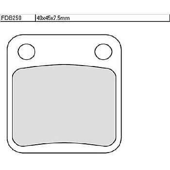 FERODO Brake lining FDB 250 EF