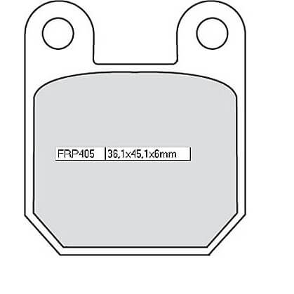 FERODO Brake pad FRP 405 EF