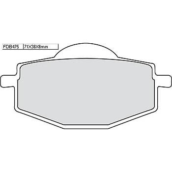 FERODO Brake lining FDB 475 AG