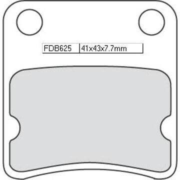 FERODO Brake lining FDB 625 EF