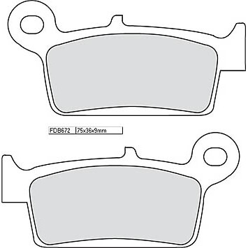 FERODO Brake lining FDB 672 AG