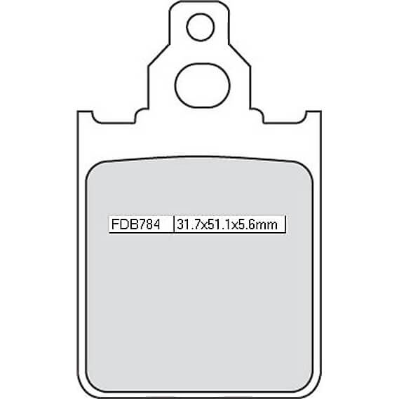 FERODO Brake lining FDB 784 EF