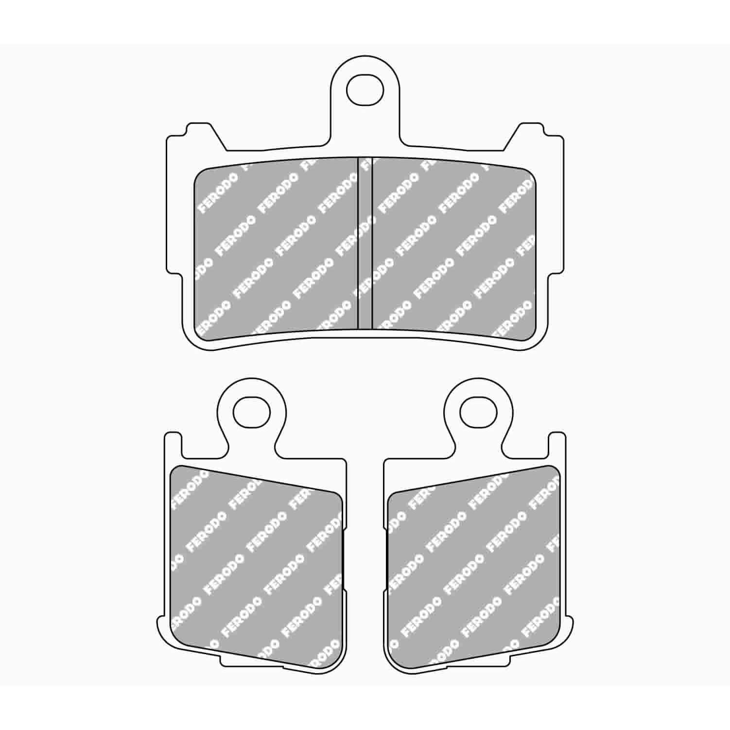 FERODO FDB 2259 ST Plaquettes de frein frittées