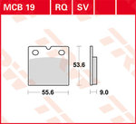 TRW ルーカス ブレーキ パッド MCB19